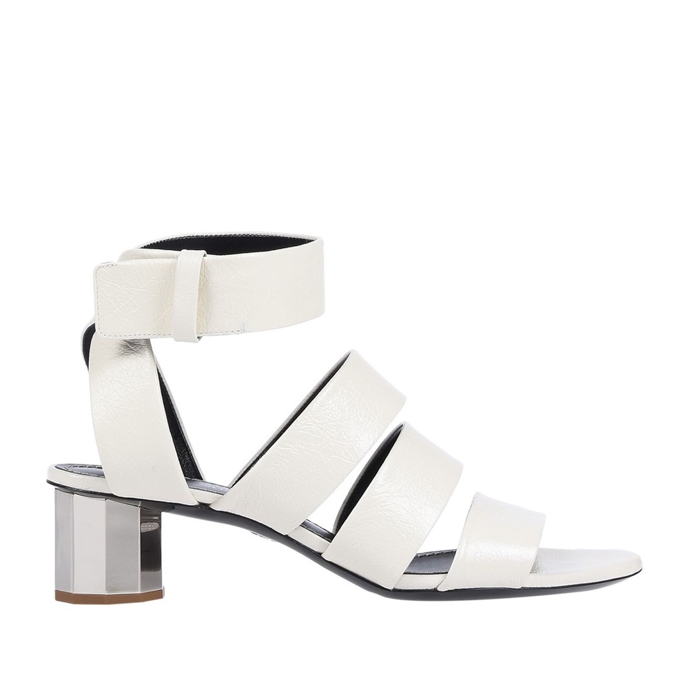 NWT Proenza Schouler sandals w metallic heel 39.